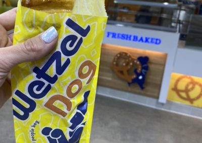 Wetzel Pretzel's and Drinks available at Soapy Saddles Car Wash
